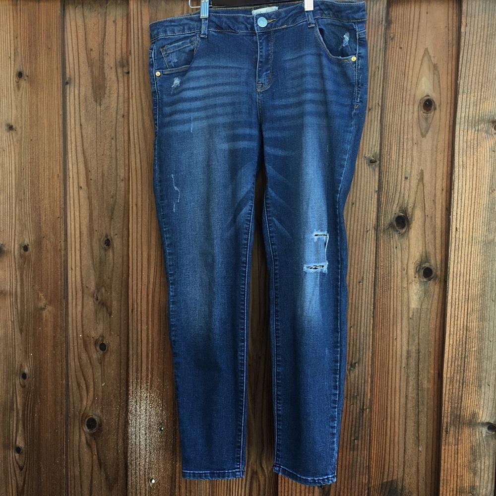 Jolt 5 Pocket distressed Skinny Jean